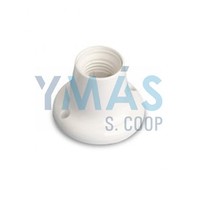 PORTALAMPARA ZOCALO RECTO E-27 BLANCO