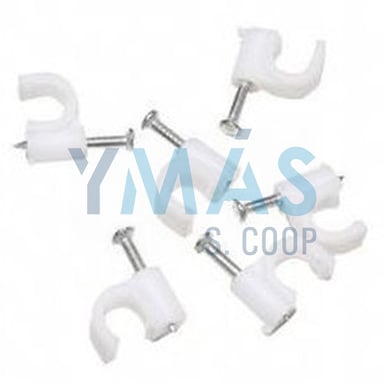GRAPA CABLE REDONDO 9MM 100UDS