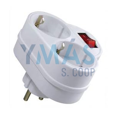 ADAPTADOR MULTIPLICADOR 2T. C/INTERRUPTOR