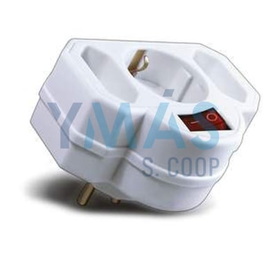 ADAPTADOR MULTIPLICADOR 3T. C/INTERRUPTOR