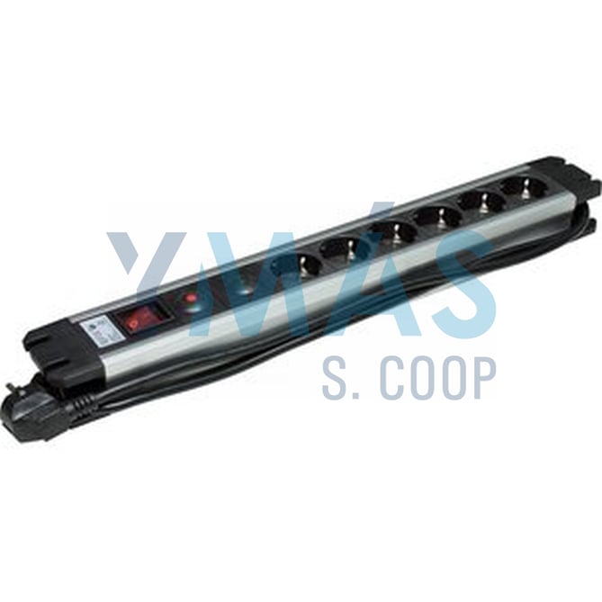 BASE MULTIPLE PROF. 6TOMAS C/INTERR. 1,5M "RACK19"