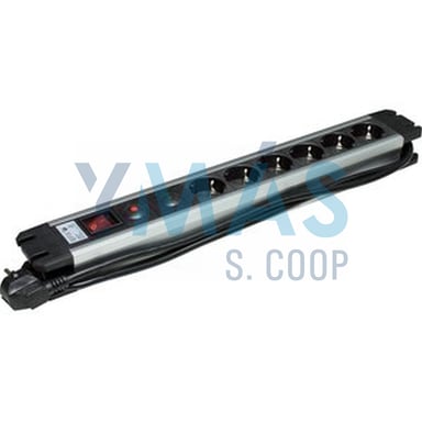 BASE MULTIPLE PROF.6TOMAS C/INTERR. 3M RACK19