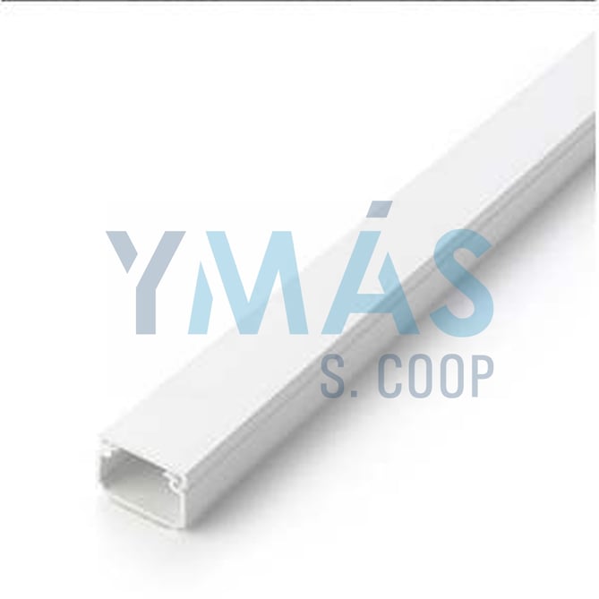 CANALETA 2 MTRS 21X11,5MM C/TAPA BLANCA ADHS.