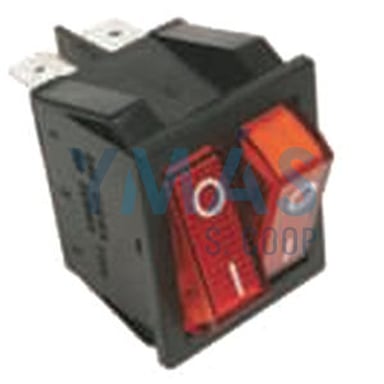 INTERRUPTOR DOBLE LUMINOSO 16A 6 CONTACTOS