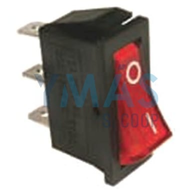 INTERRUPTOR 16A LUMINOSO ESTRECHO 3 CONTACTOS