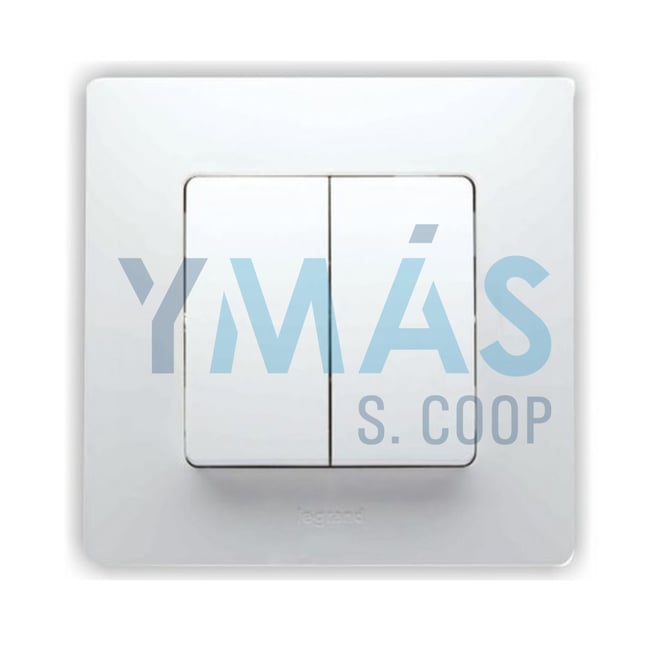 CONMUTADOR DOBLE MONOBLOC BLANCO NILOE