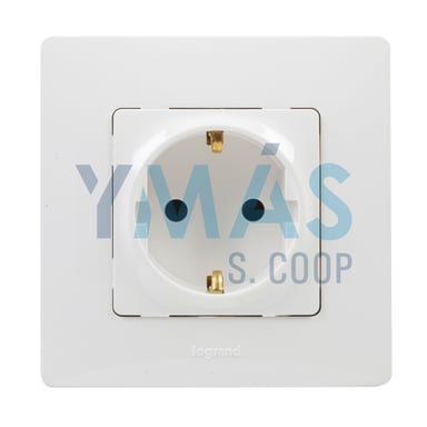 ENCHUFE 2P+TT MONOBLOC BLANCO NILOE