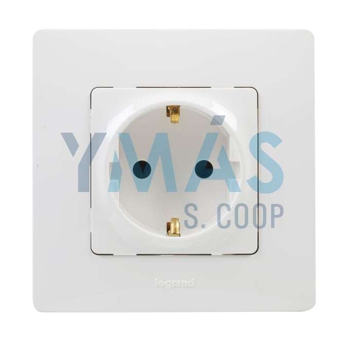 ENCHUFE 2P+TT MONOBLOC BLANCO NILOE