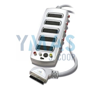 CONEXION EURO/M 5-EURO/H+SVHS+3RCA CONMUT.