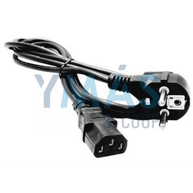 CABLE ALIMENTACION RED 1,8MT NEGRO ACODADO