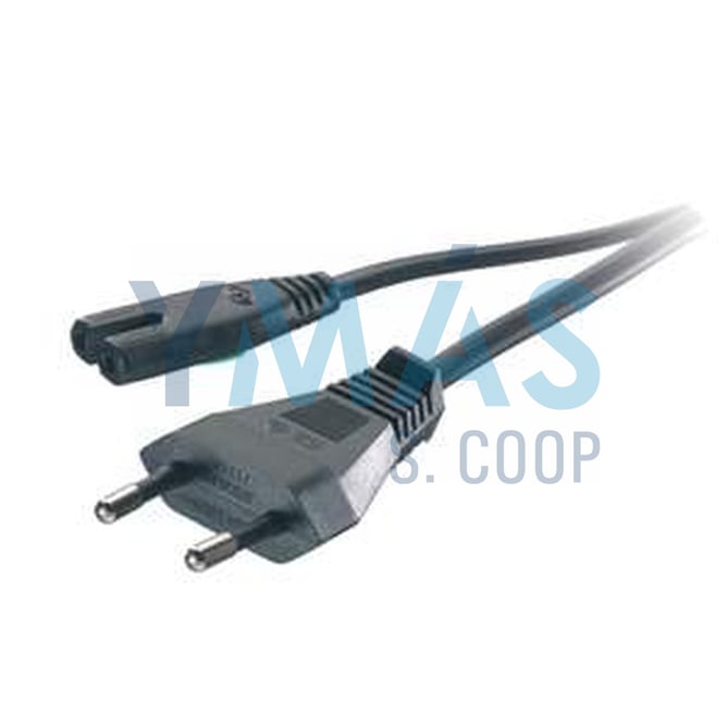 CABLE ALIMENTACION TIPO 8 2X0,75MM 1.8M NEGRO