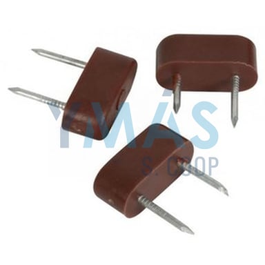 SOPORTE 2 PUNTAS PEQUEÑO MARRON