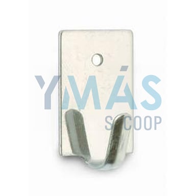 MINI PERCHA ADHESIVA ACERO INOX  BLISTER 4UDS