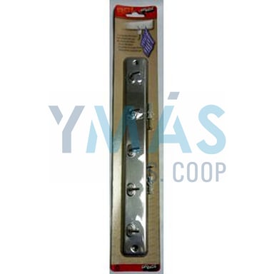 COLGADOR COCINA 5 GANCHOS INOX
