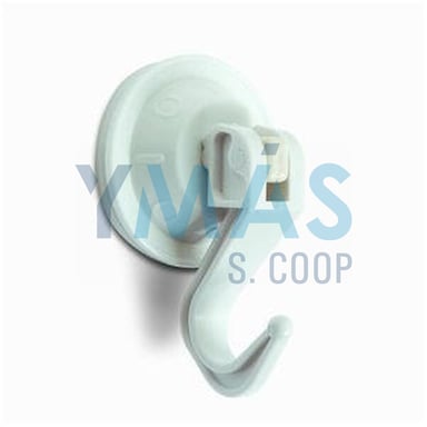 COLGADOR VENTOSA BLANCO 44MM BOLSA 10UNDS