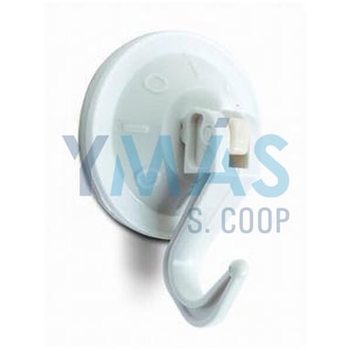 COLGADOR VENTOSA BLANCO 53MM BOLSA 10UNDS