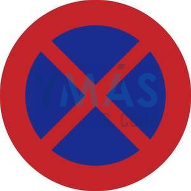 SEÑAL VIAL PROHIBIDO PARAR Y APARCAR 50CM