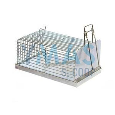 JAULA TRAMPA RATAS 20X12X9CM ZINCADA