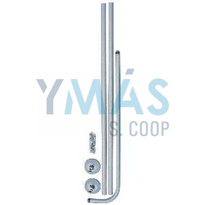 BARRA BAÑO CURVA N 2 BLANCA (80X110-196 CMS)