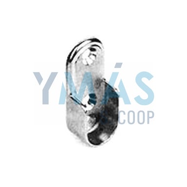 SOPORTE LATERAL OVAL 22/25/30 X 15 NIQUEL