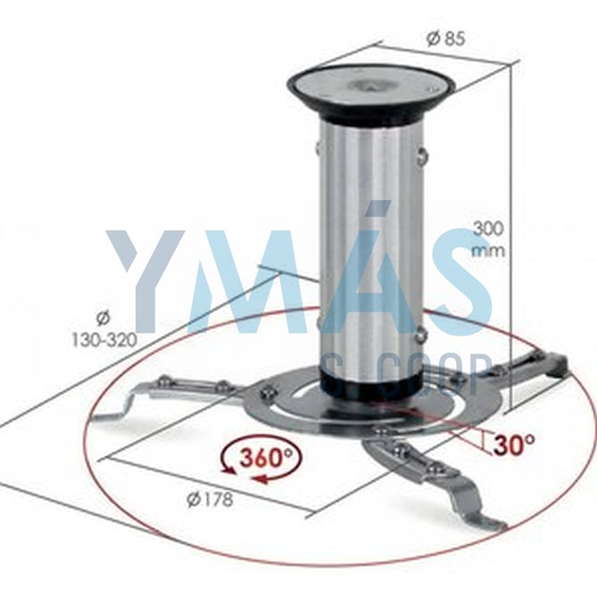 SOPORTE TECHO P/PROYECTORES MAX.10KG 360 NEO