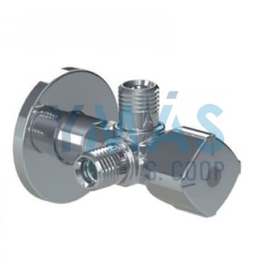 VALVULA DE ESCUADRA A-80 TWIN 1/2X3/8X3/8 S/TUERCA
