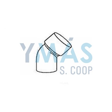 CODO 45 /80 COLOR COBRE P/CANALON