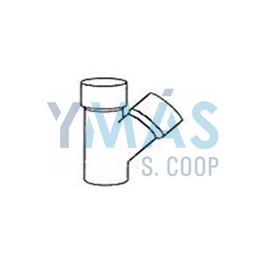 CODO 87 /80 COLOR COBRE P/CANALON
