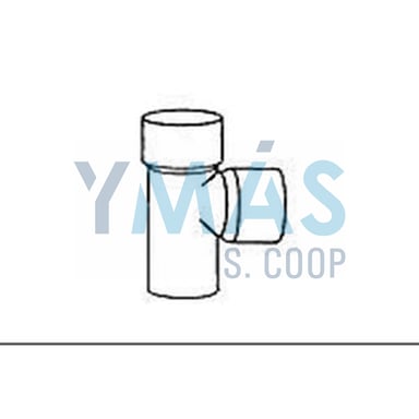 CONEXION Y 45 /80 COLOR COBRE P/CANALON
