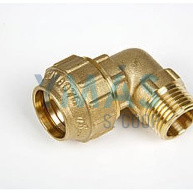 CODO EGB 90 R.MACHO 25X3/4" LATON