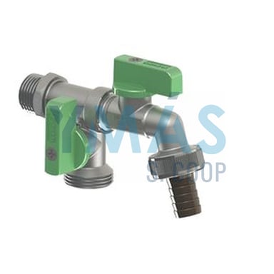 GRIFO DOBLE SALIDA MAC 1/2x3/4x3/4 15