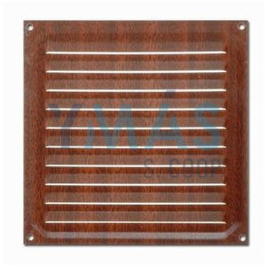 REJILLA 15X15CM MADERA OSCURA