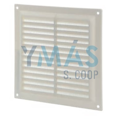REJILLA PLASTICO 17X17MM BLANCO C/MOSQUITERA