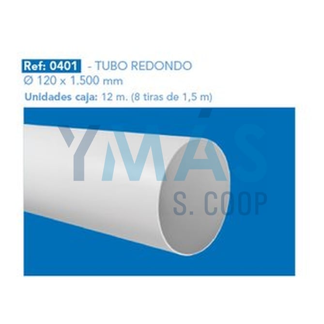 TUBO PVC REDONDO (METRO) 120MM SERIE 0400