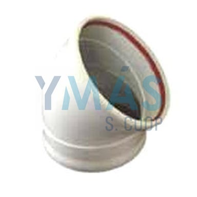 CODO ALUMINIO 45 DE 125 ESTANCA