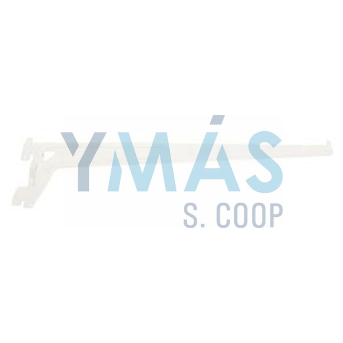 SOPORTE 8500-30CM ACERO BLANCO P/CREMALLERA