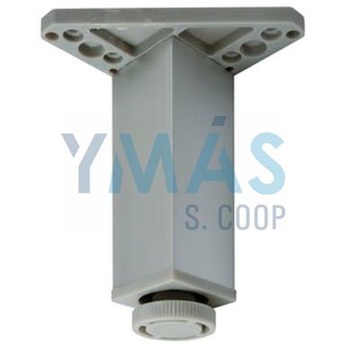 PATA CUADRADA ALUMINIO 150X40 REGULABLE CROMO MATE