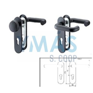 JUEGO MANILLA CORTAFUEGO NYLON TE-N05 NEGRO