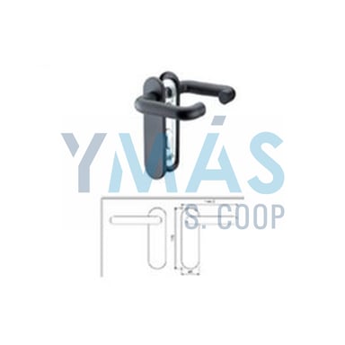 JUEGO MANILLA CORTAFUEGO NYLON TE-N07 NEGRO