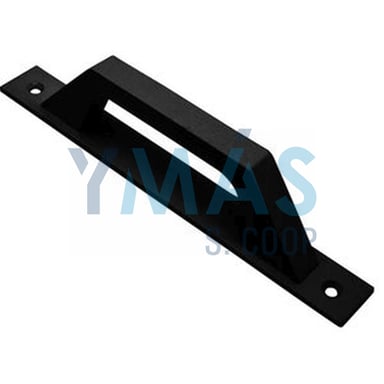 ASA PLACA RECTA 6804 ALUMINIO NEGRO