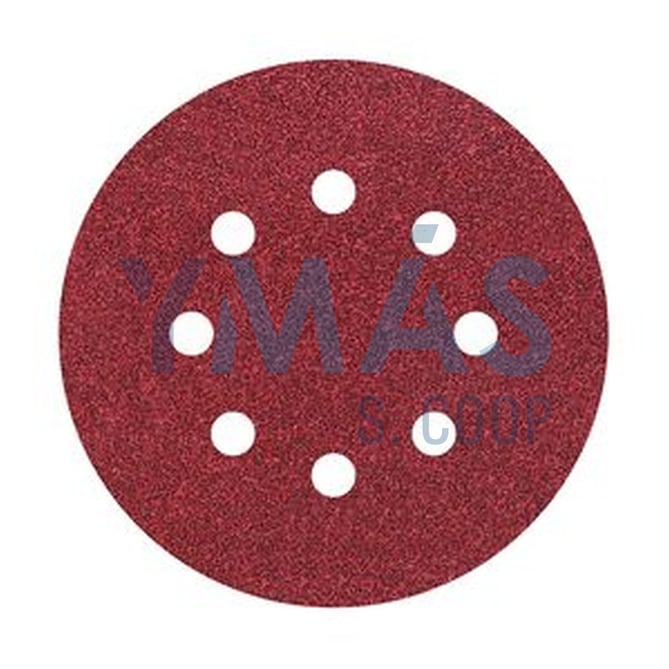 DISCO LIJA 125MM VELCRO 8 AGUJEROS GRANO 180 5UDS