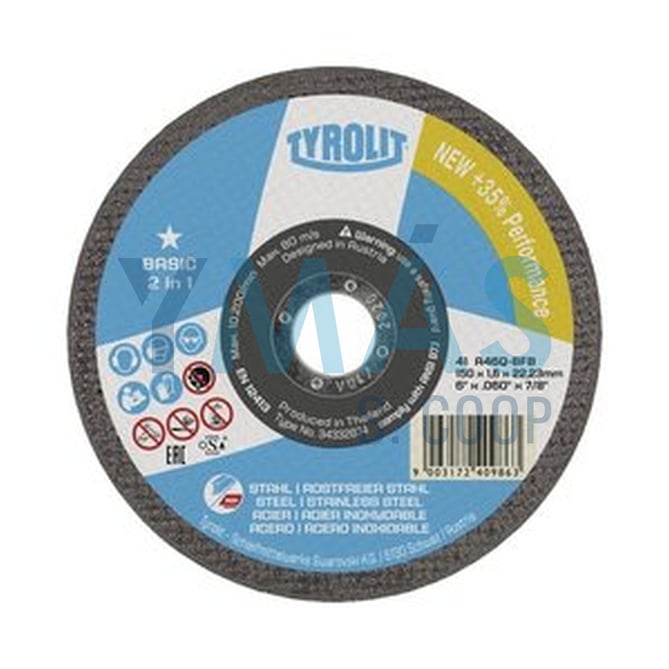 DISCO CORTE EXTRAFINO HIERRO 41 115X1,6 A46Q-BFB