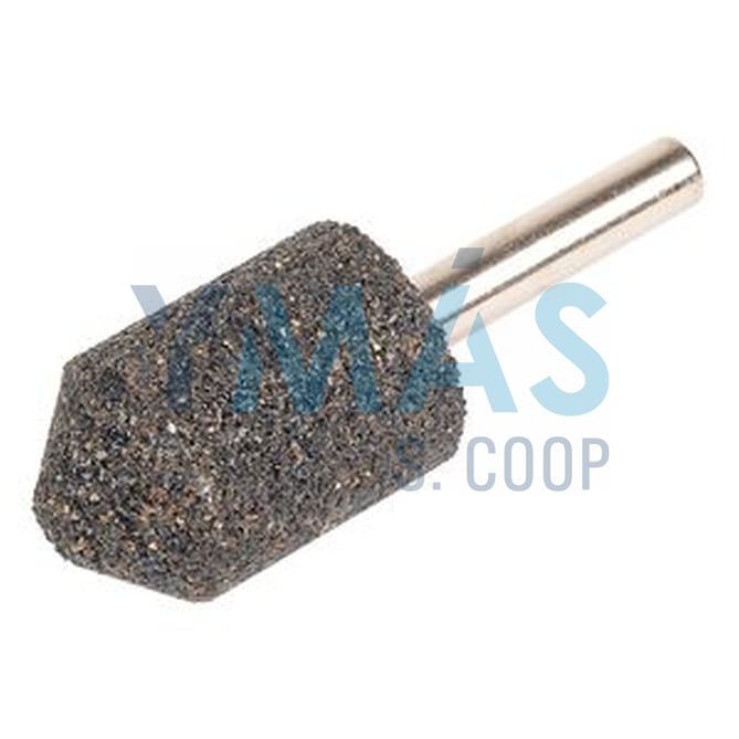 MUELA CONICA-CILIND.VASTAGO 6MM 20X30