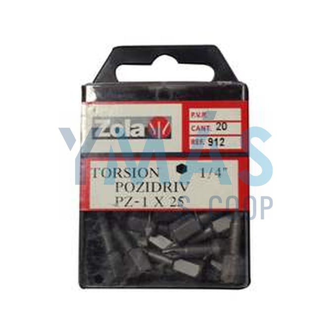 PUNTA POZI.TORS.1X25 (20 UNDS) 912 TR