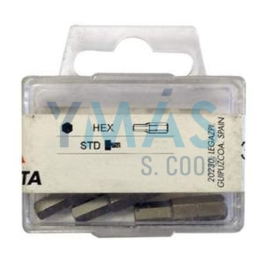 PUNTA HEXAGONAL 6,0 MM BOLSA 6318-6BS