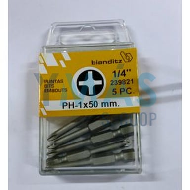 PUNTA ATORNILLAR PH 1X50 1/4  5UDS EXTRA