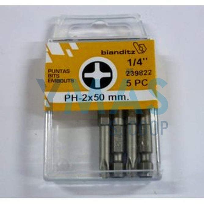 PUNTA ATORNILLAR PH 2X50 1/4" 5UDS EXTRA