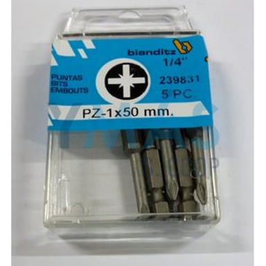 PUNTA ATORNILLAR PZ 1X50 1/4  5UDS EXTRA