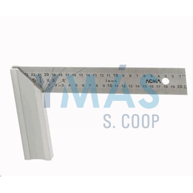 ESCUADRA CARPINTERO 200X125MM HOJA INOX.PROFESIONA