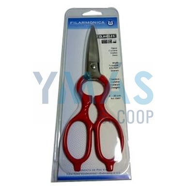 TIJERA COCINA 20CM A.INOX 3 CLAVELES